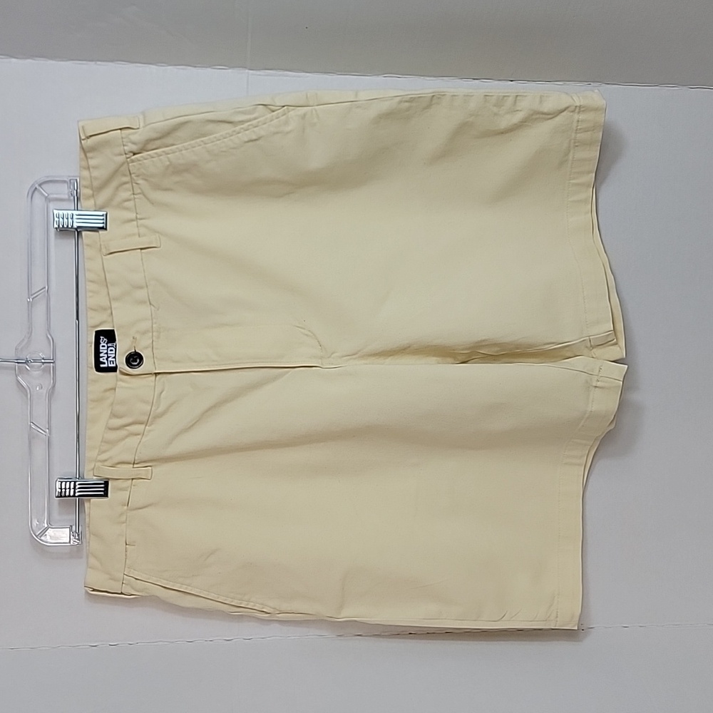 Lands' End Traditional Fit Men's Yellow Chino , 38